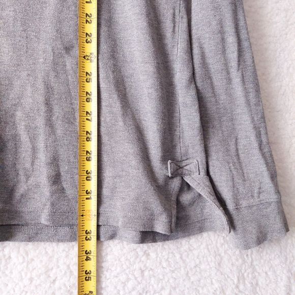 Duluth Trading Co Gray Henley Waffle Pattern Thermal Men's Size LT - Picture 11 of 14